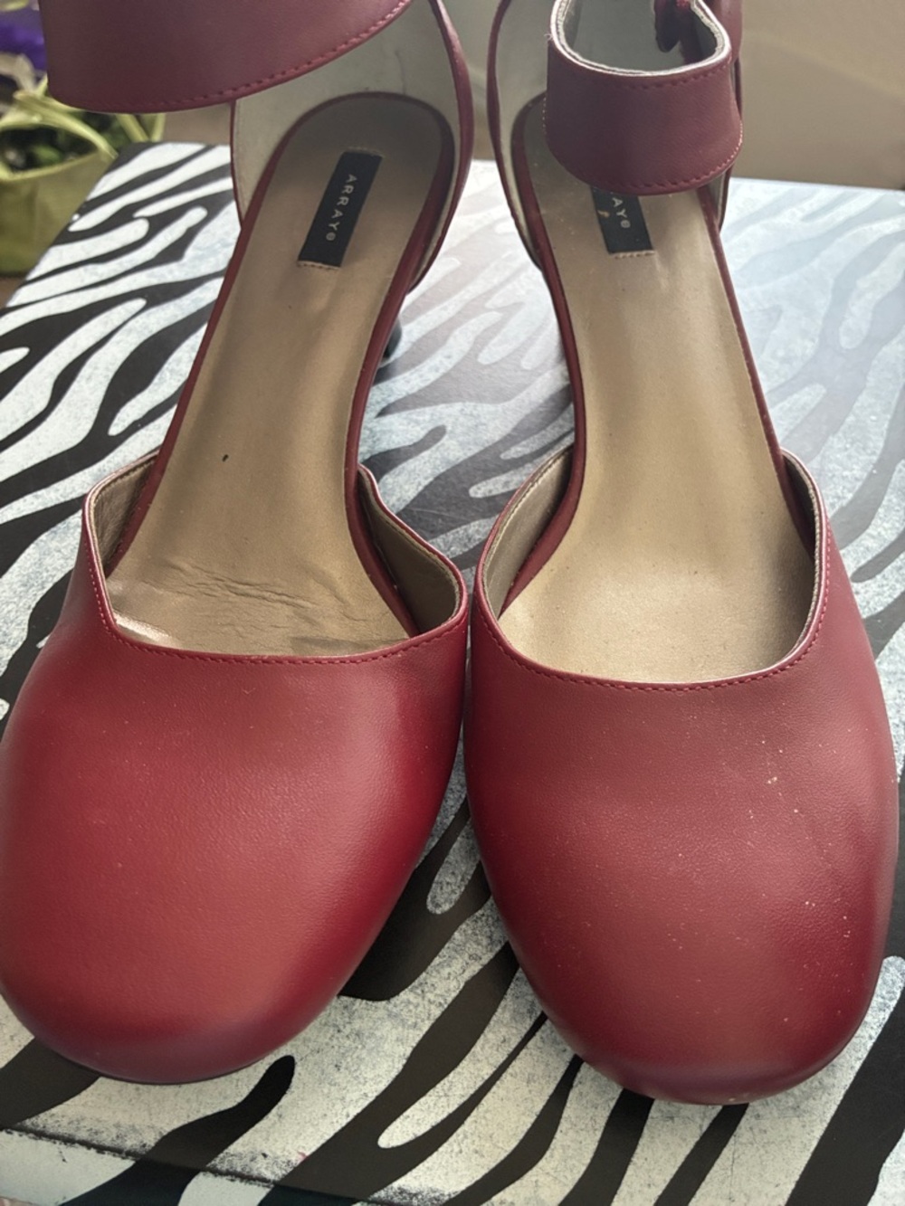 Array Red Ankle-Strap Heels